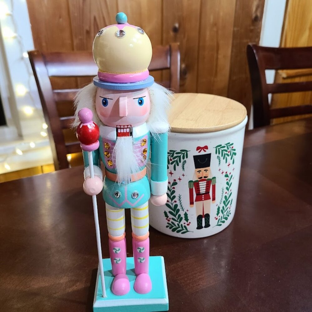 Christmas Nutcracker Soldier Wooden Statue Xmas Holiday Decor Table Decoration